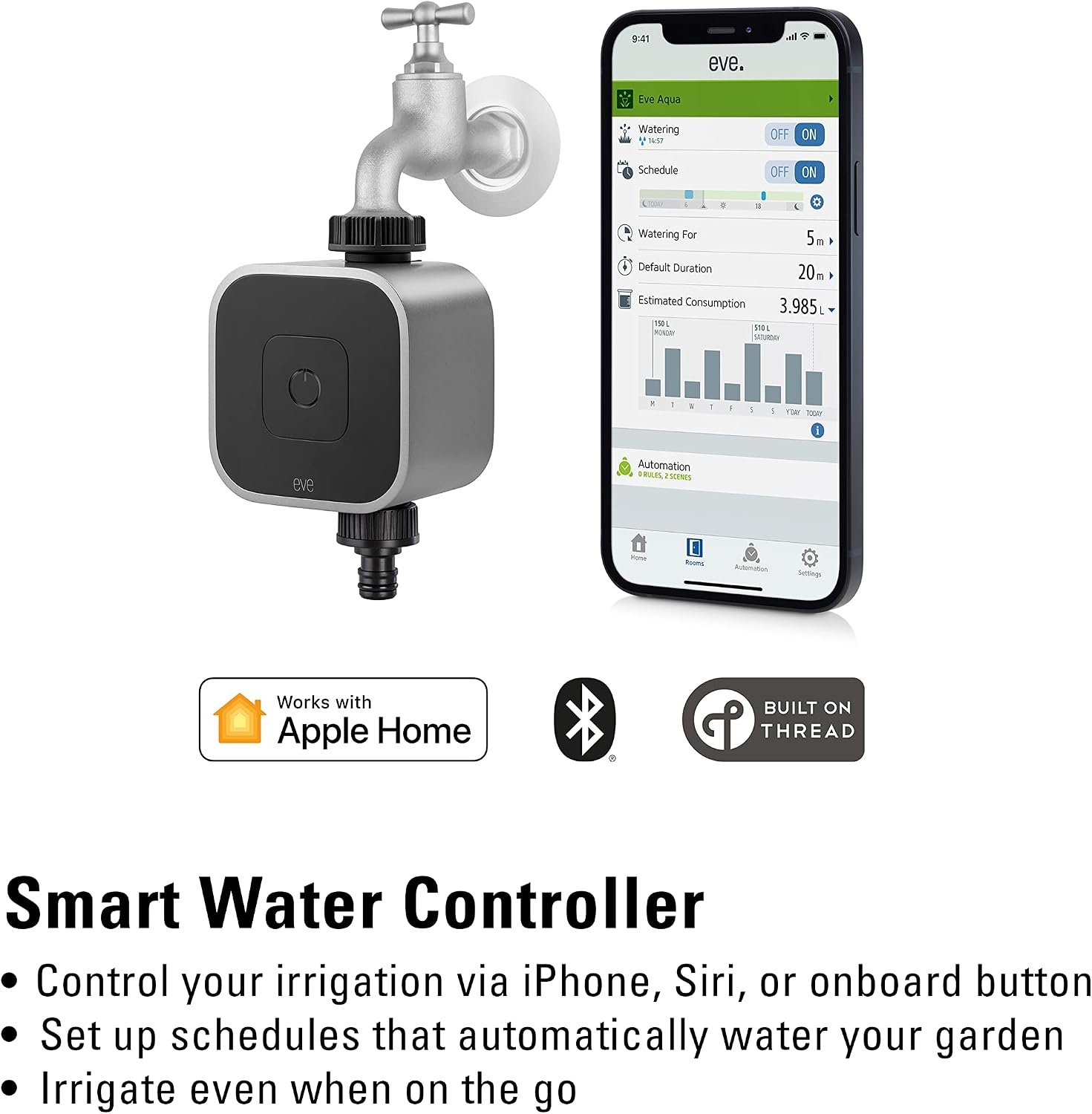 Programmateur d'arrosage intelligent Apple HomeKit - 34% de remise