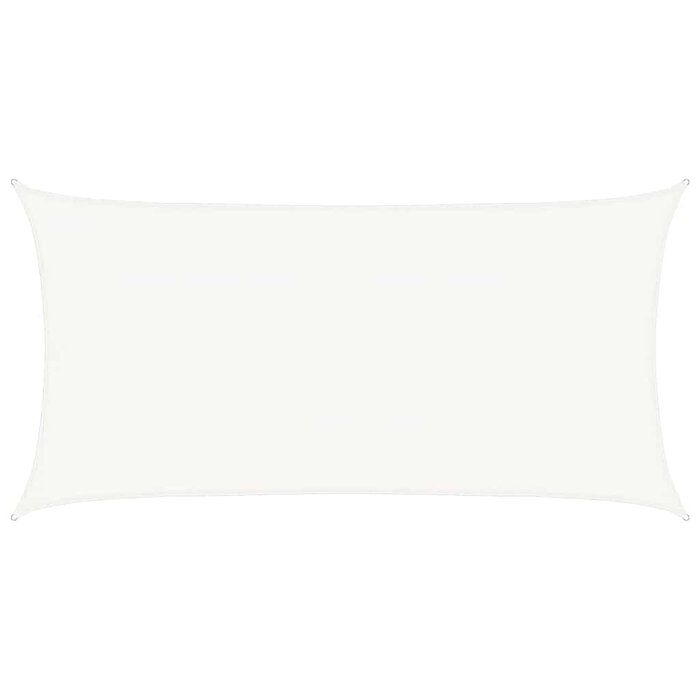 Vidaxl Voile d'ombrage rectangulaire 4x7m - Blanc - 34% de remise