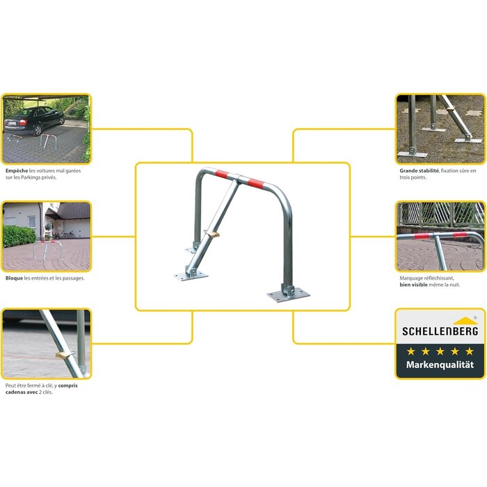 Barrière de parking manuelle verrouillable - 32% de remise