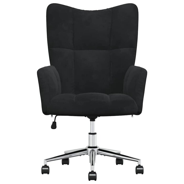 Vidaxl Fauteuil relax en velours noir - 34% de remise