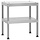 Table de préparation pour fumoir en acier galvanisé - 33% de remise