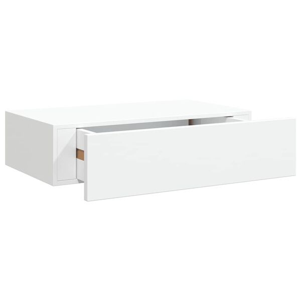 Vidaxl Étagère murale avec tiroir 40x23,5 cm - Blanc - 32% de remise