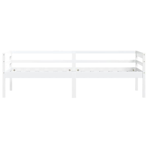 Vidaxl Cadre de lit en pin massif 90x200 cm blanc - 34% de remise