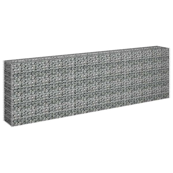 Vidaxl Jardinière gabion 270x30x90cm - Acier galvanisé - 35% de remise