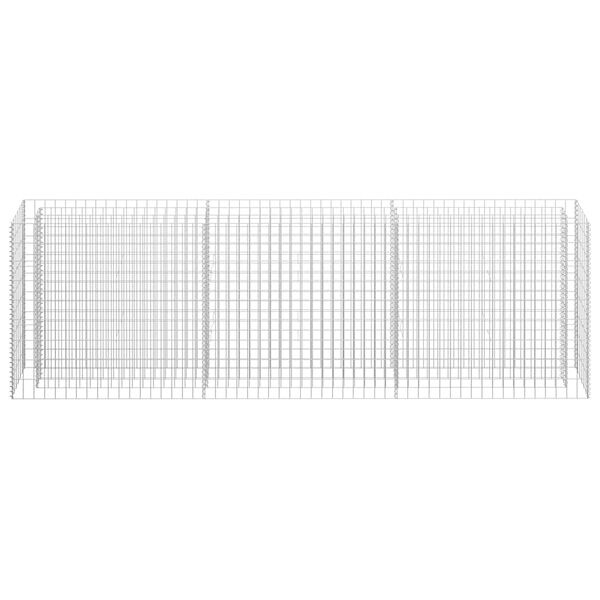 Vidaxl Jardinière gabion 270x30x90cm - Acier galvanisé - 35% de remise