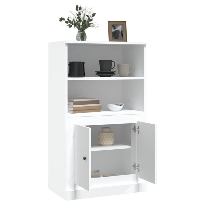 Vidaxl Armoire haute blanche 60x35,5x103,5 cm - 34% de remise