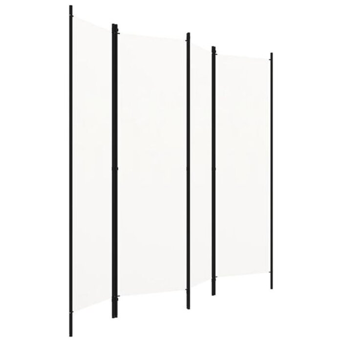Vidaxl Paravent 4 panneaux 200x180 cm blanc - 32% de remise - Déballé / Bon état