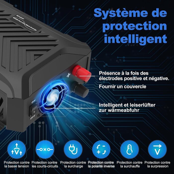 Convertisseur Pur Sinus 3000W 48V/60V/72V - 34% de remise