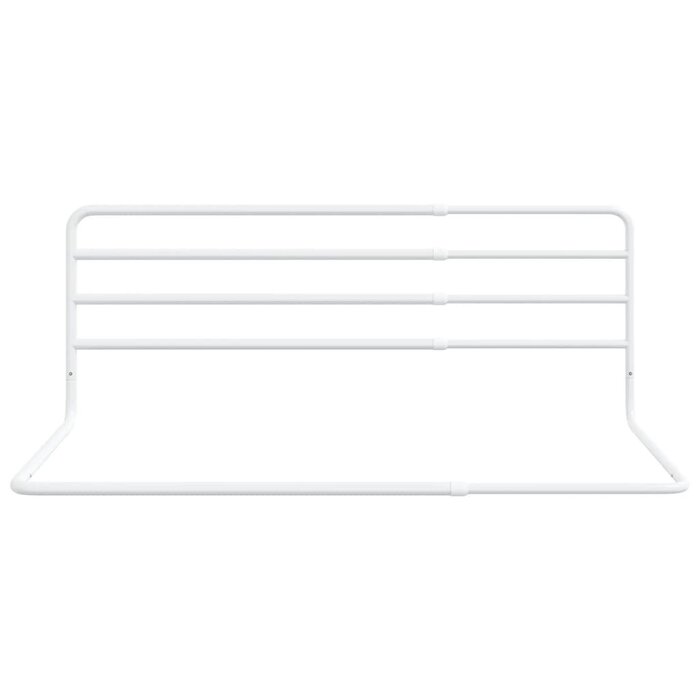 Vidaxl Barrière de lit extensible 76-137 cm - Métal blanc - 33% de remise