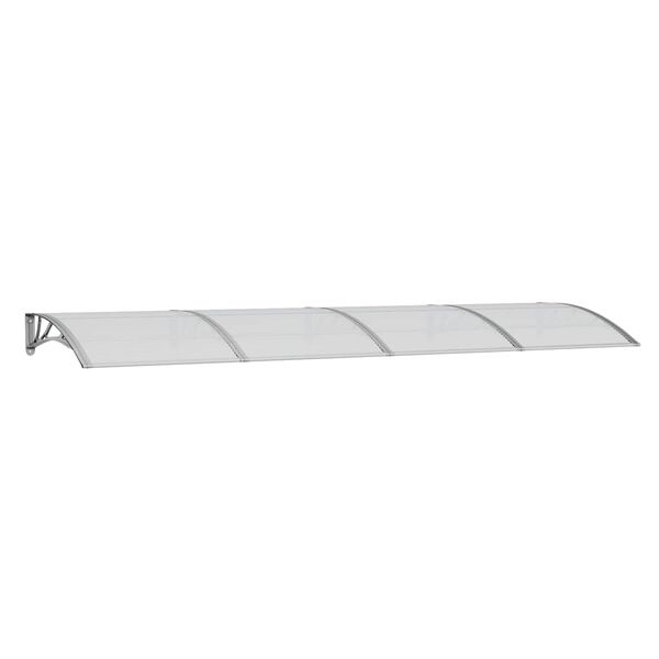 Vidaxl Auvent de porte 350x100 cm gris - 39% de remise