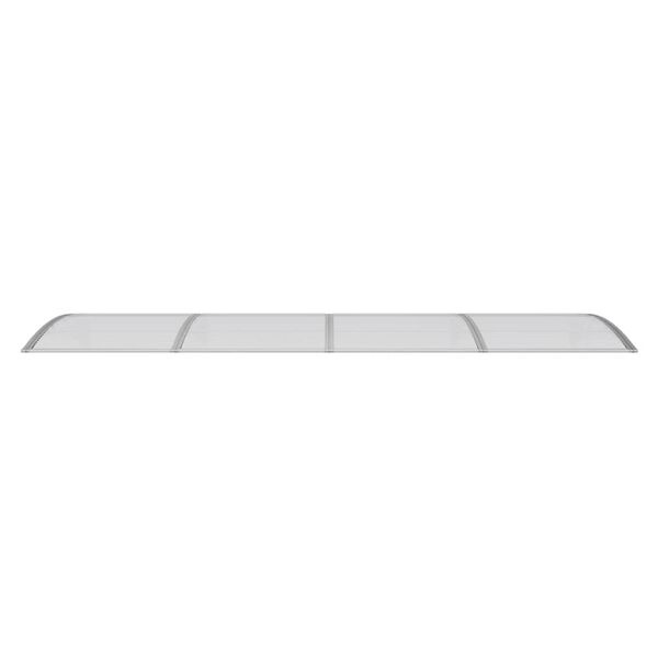 Vidaxl Auvent de porte 350x100 cm gris - 39% de remise