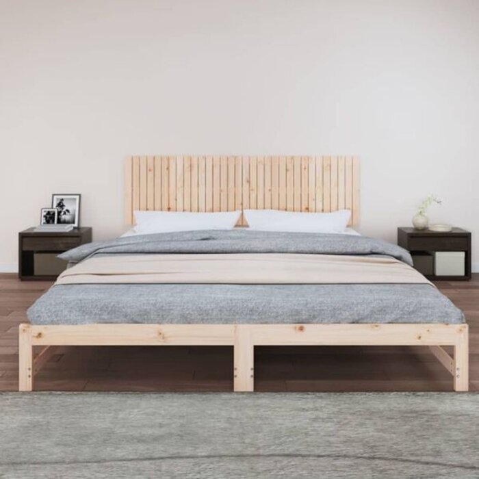Vidaxl Tête de lit murale en bois de pin massif 204x3x60 cm - 33% de remise