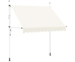 Vidaxl Auvent manuel rétractable 250 cm crème - 45% de remise