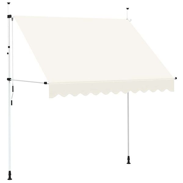 Vidaxl Auvent manuel rétractable 250 cm crème - 34% de remise