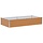 Jardinière surélevée en acier 195 cm - Marron clair - 33% de remise