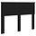 Tête de lit rectangulaire en chêne noir - 123 x 90 cm - 33% de remise