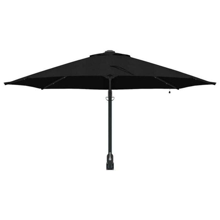 Vidaxl Parasol de jardin inclinable noir avec LED - 34% de remise