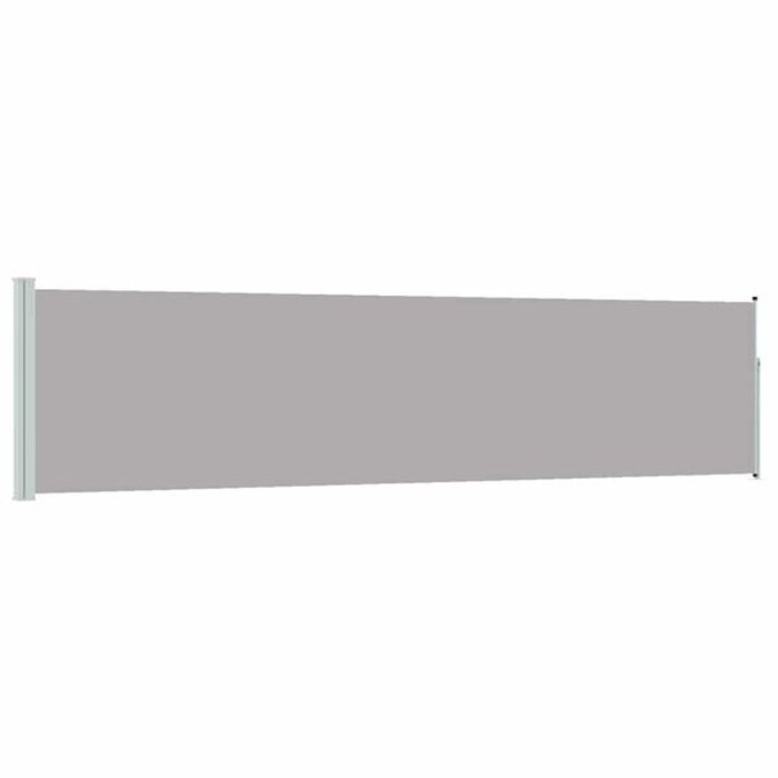 Vidaxl Pare-vue latéral rétractable 120x500 cm Gris - 34% de remise