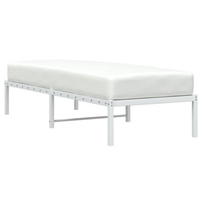 Vidaxl Cadre de lit en métal blanc 80x200 cm - 34% de remise