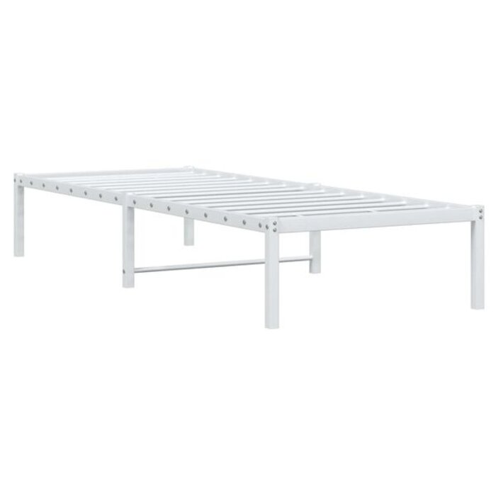 Vidaxl Cadre de lit en métal blanc 80x200 cm - 34% de remise