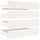 Lot de 4 tiroirs de lit en pin massif blanc - 95x57cm - 34% de remise