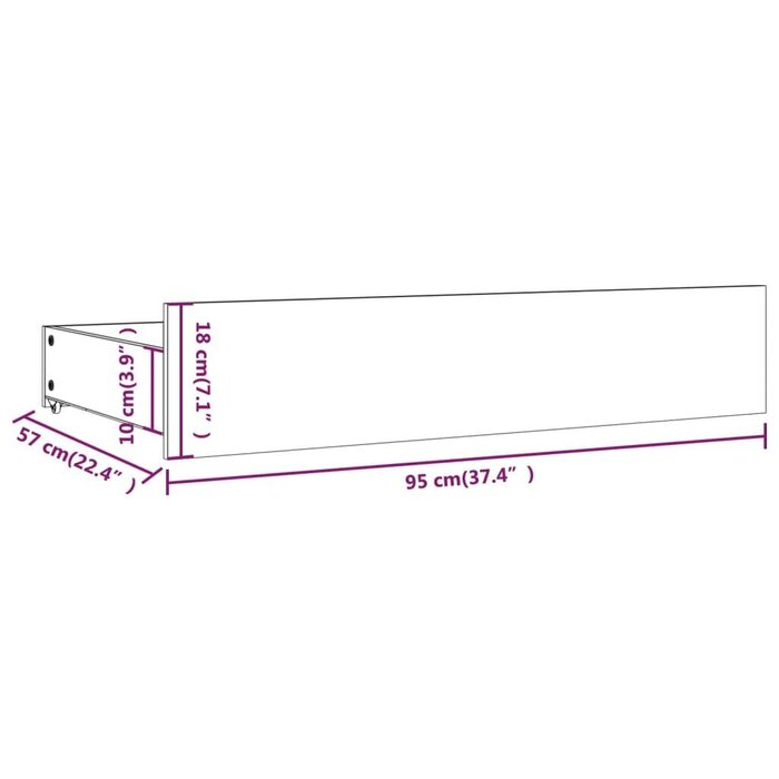 Vidaxl Lot de 4 tiroirs de lit en pin massif blanc - 95x57cm - 34% de remise