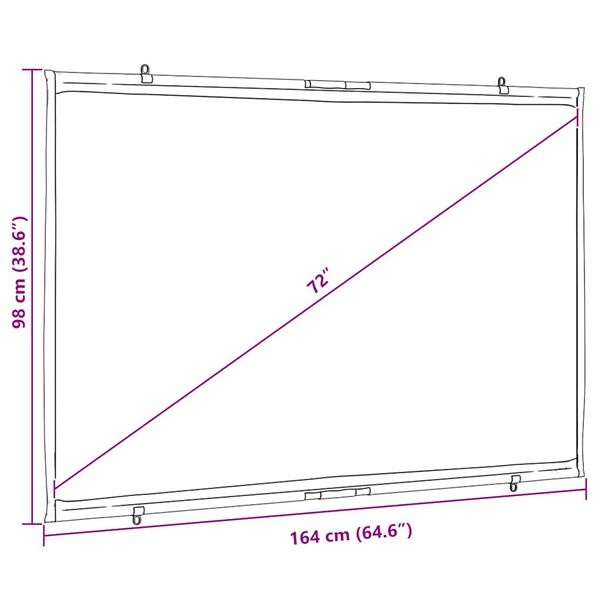 Vidaxl Écran de projection mural 72 pouces 16:9 - 32% de remise