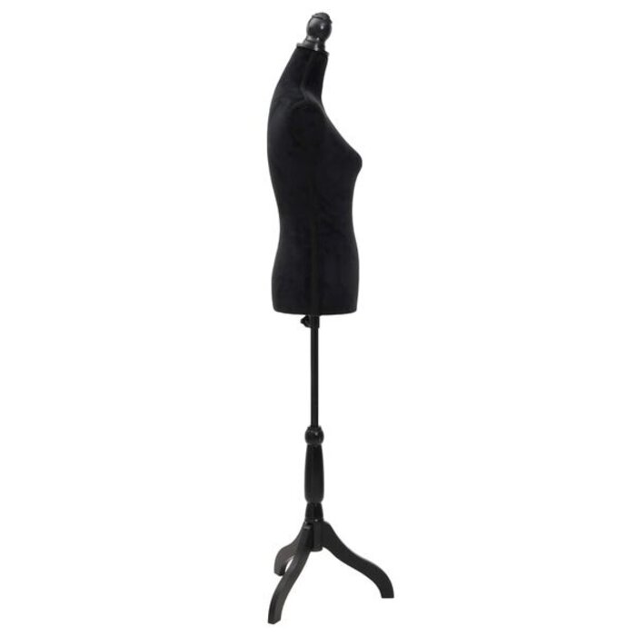 Buste mannequin femme noir avec support réglable - 34% de remise