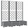 Bac à plantes avec treillis 120x40x121,5 cm gris - 34% de remise