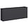 Jardinière surélevée acier 200x40x80cm - Noir - 35% de remise