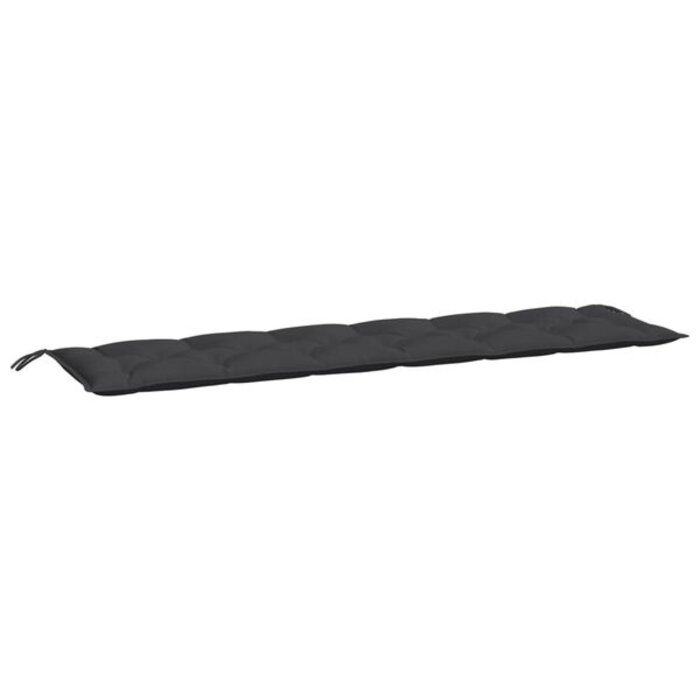 Vidaxl Lot de 2 coussins de jardin 200x50x7 cm - Noir - 33% de remise