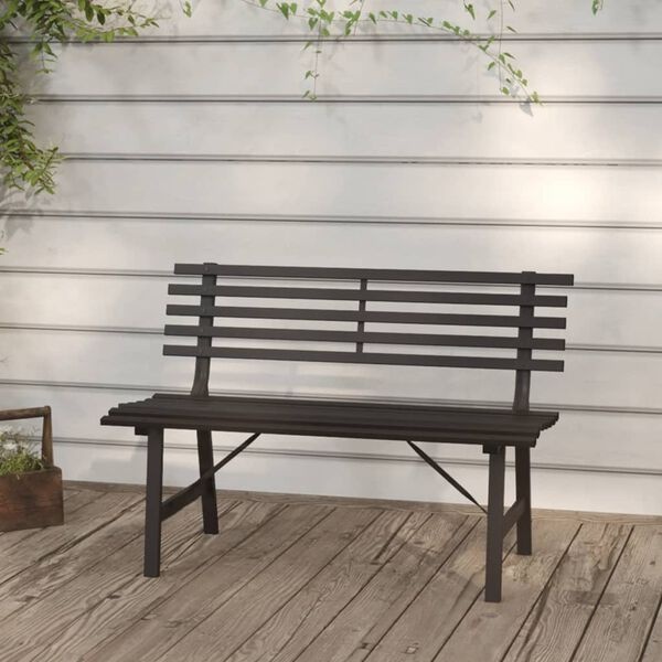 Vidaxl Banc de jardin 110 cm en acier noir - 34% de remise