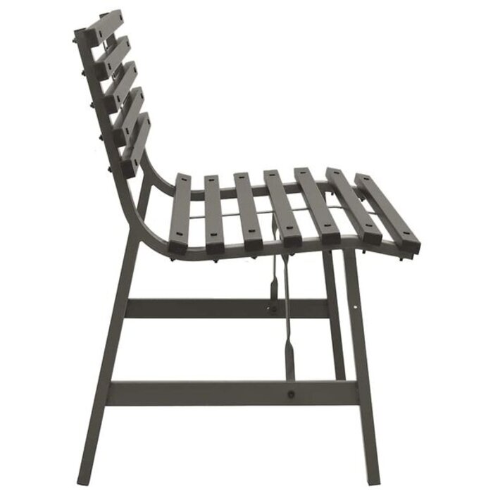 Vidaxl Banc de jardin 110 cm en acier noir - 34% de remise