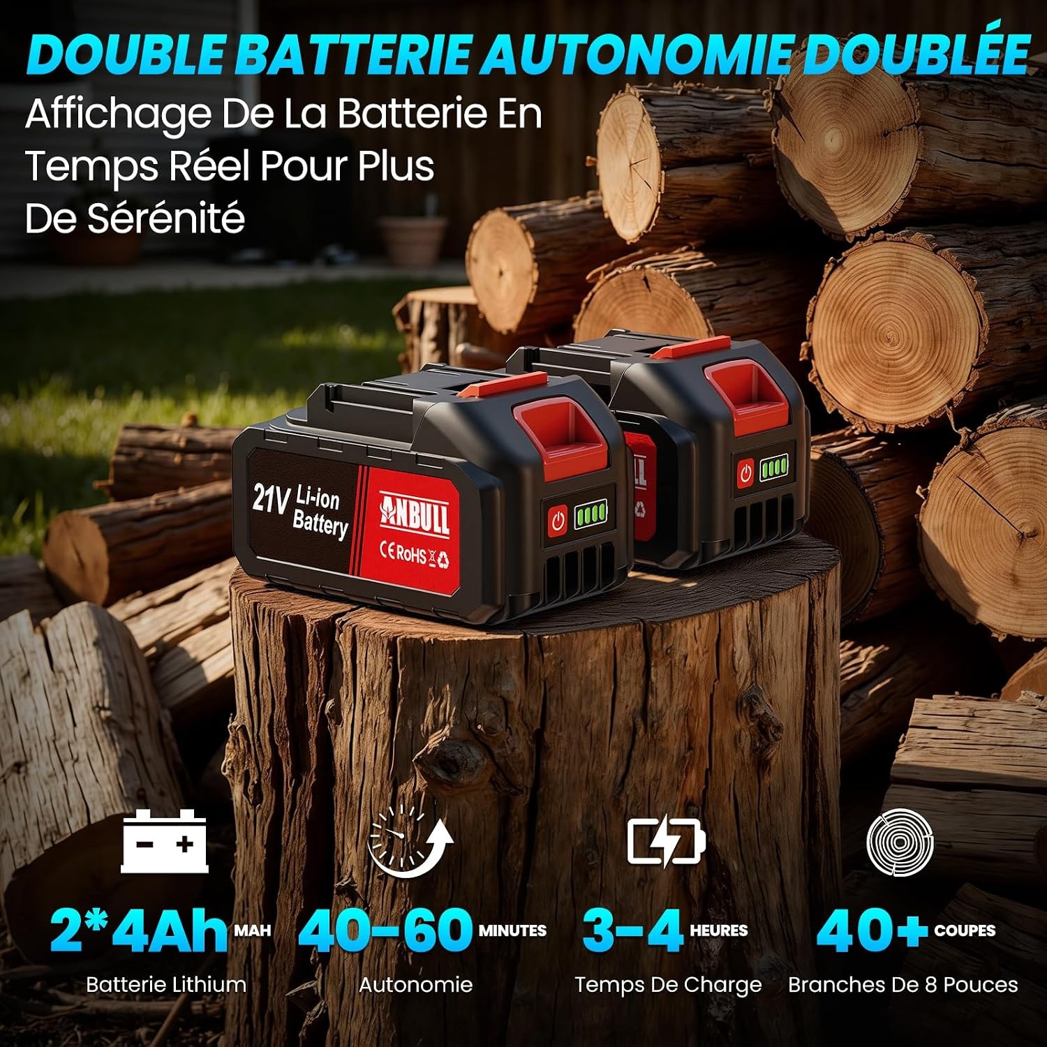 Tronçonneuse télescopique 2-en-1 sans fil - 34% de remise