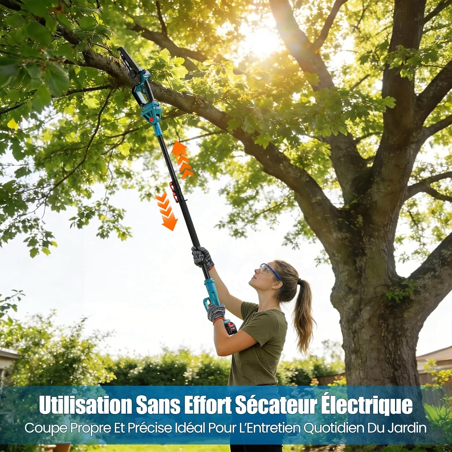 Tronçonneuse télescopique 2-en-1 sans fil - 34% de remise