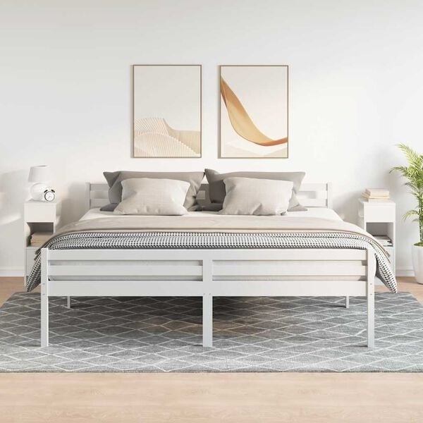 Vidaxl Lot de 2 tables de chevet blanches - 34% de remise