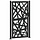 Portillon de jardin design ajouré 100x175 cm noir - 35% de remise