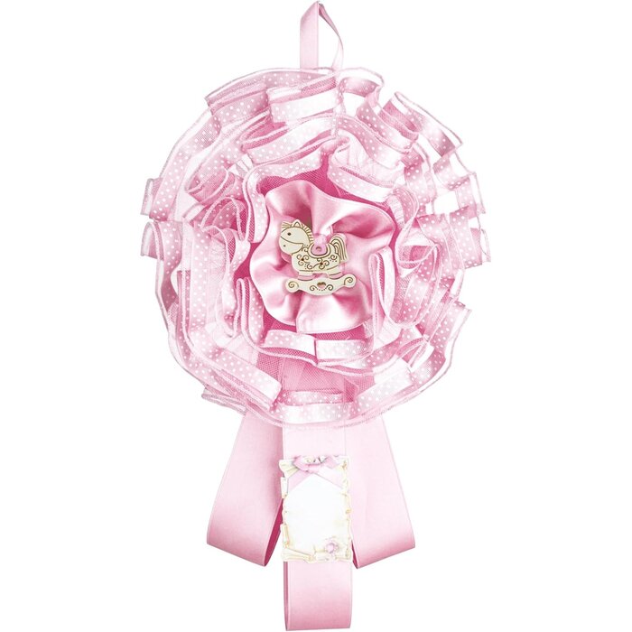 Nœud de naissance en tulle bleu avec chaussons - 25% de remise