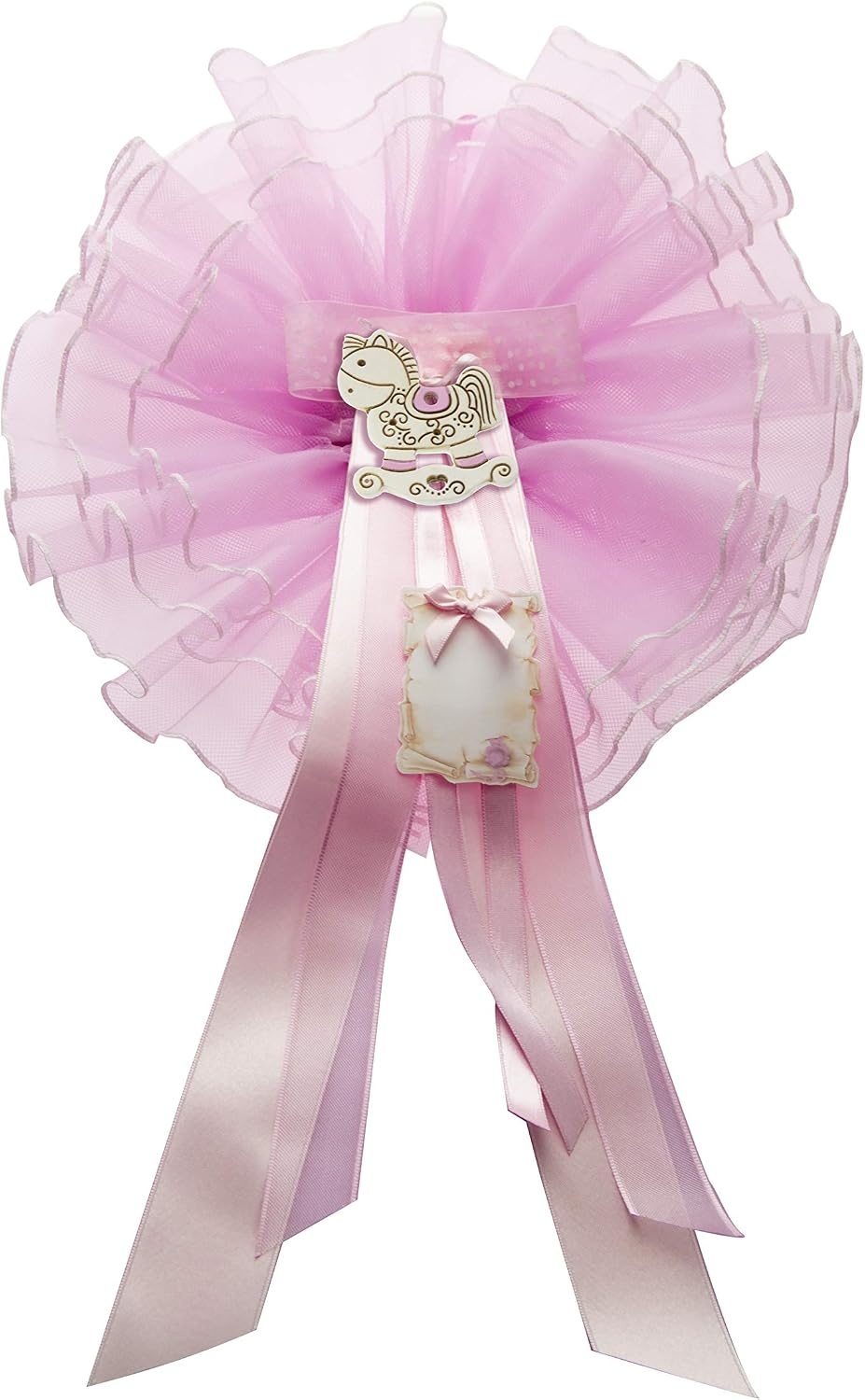 Nœud de naissance en tulle bleu avec chaussons - 25% de remise