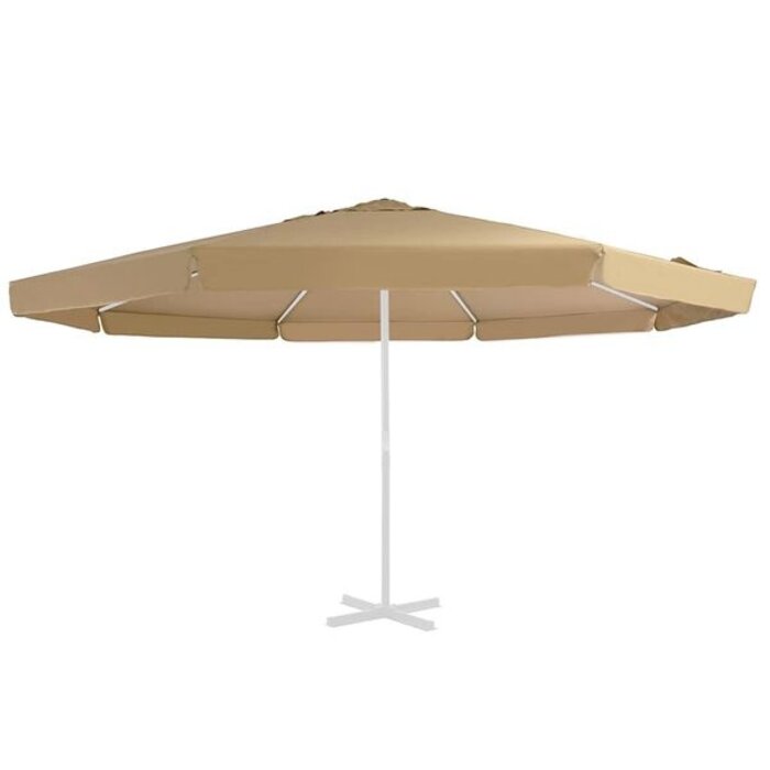 Vidaxl Toile de remplacement pour parasol 515 cm Taupe - 34% de remise