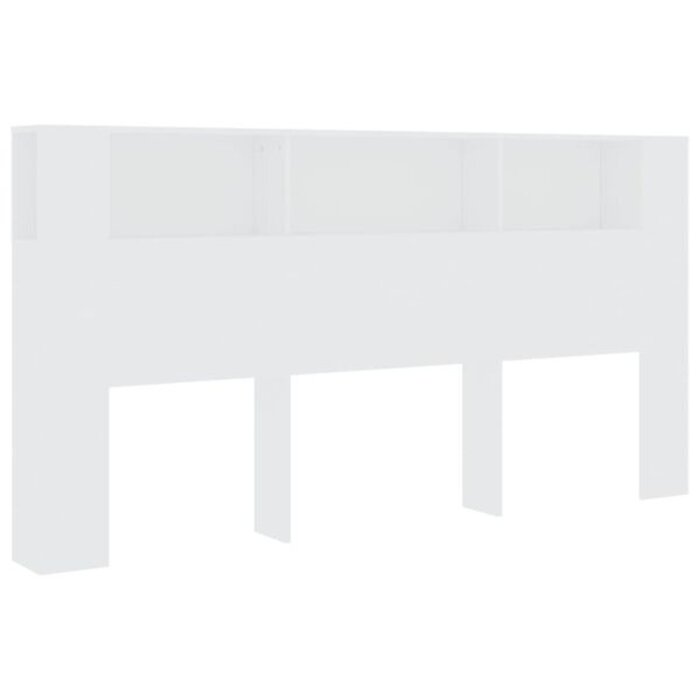 Vidaxl Tête de lit avec rangement 200 cm blanc - 34% de remise