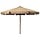 Parasol de jardin en bois taupe 330 cm - 35% de remise