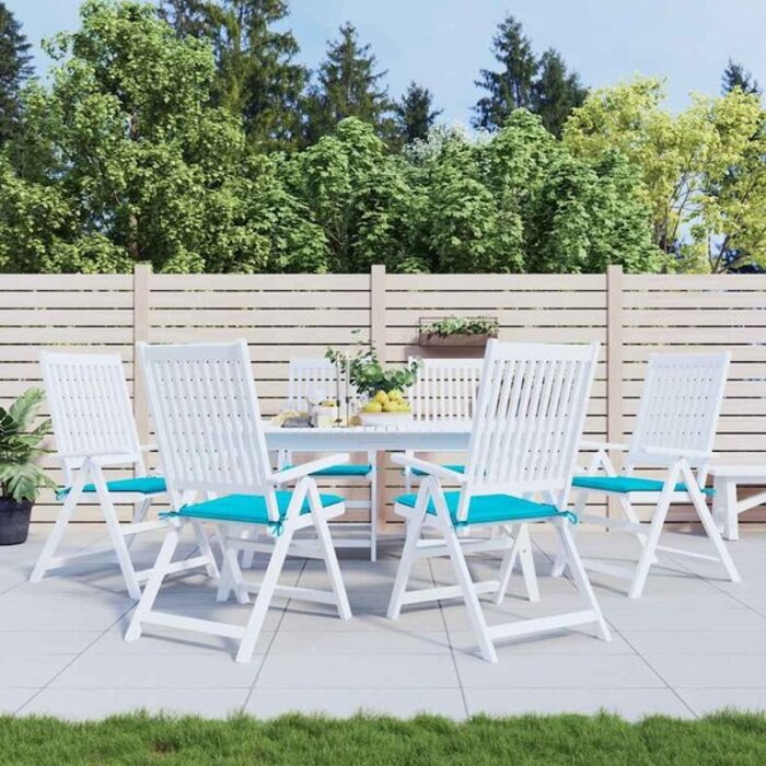 Vidaxl Lot de 6 coussins de jardin turquoise 50x50cm - 33% de remise