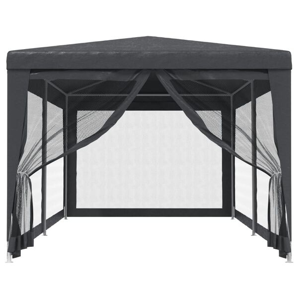 Vidaxl Tonnelle de jardin 3x6m avec parois en maille - Anthracite - 34% de remise