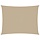Voile d'ombrage rectangulaire 3x6 m beige - 37% de remise
