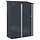 Abri de jardin métal anthracite 140,5 x 74 x 200 cm - 35% de remise
