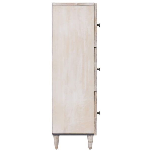 Vidaxl Armoire haute en bois de manguier blanc - 35% de remise
