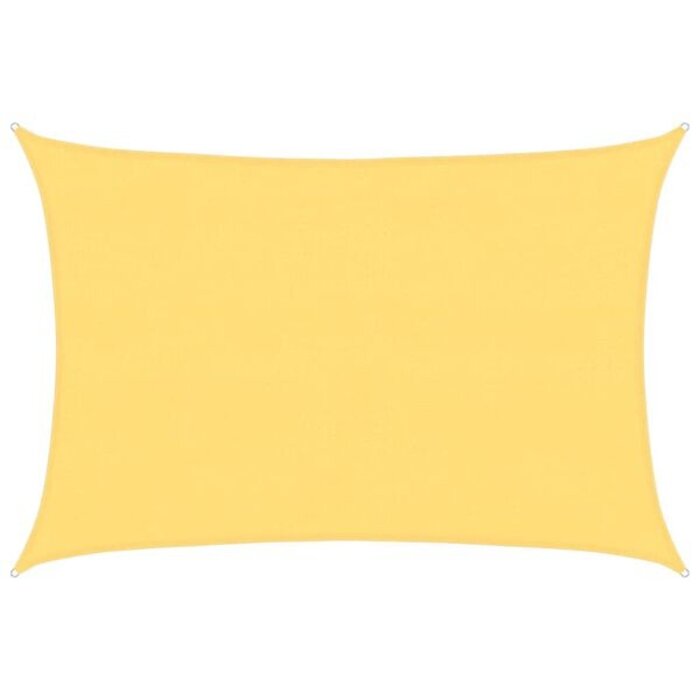 Vidaxl Voile d'ombrage rectangulaire 4x6 m Beige - 33% de remise