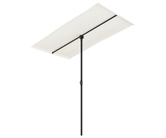 Vidaxl Parasol rectangulaire alu 180x110 cm sable - 52% de remise