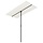 Parasol de jardin rectangulaire 180x110 cm Blanc sable - 32% de remise